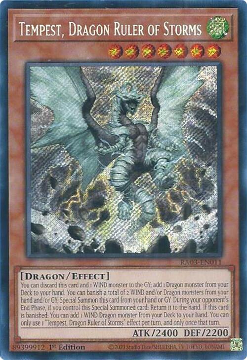 Tempest, Dragon Ruler of Storms (Secret Rare) [RA03-EN011] Secret Rare | Total Play