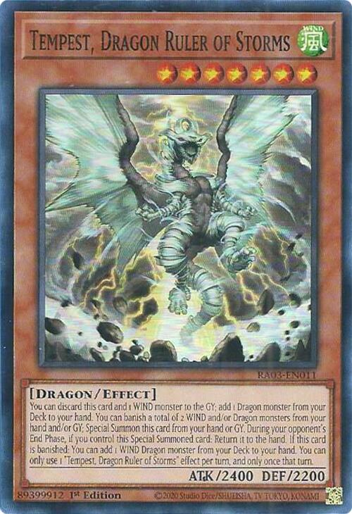 Tempest, Dragon Ruler of Storms [RA03-EN011] Super Rare | Total Play