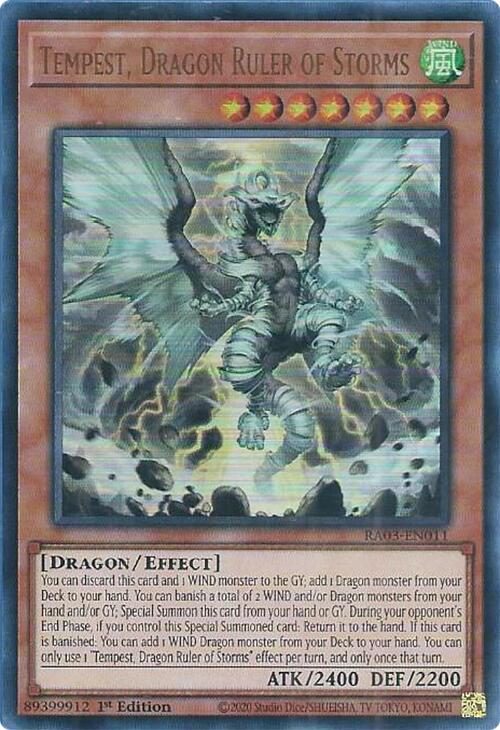 Tempest, Dragon Ruler of Storms (UR) [RA03-EN011] Ultra Rare | Total Play