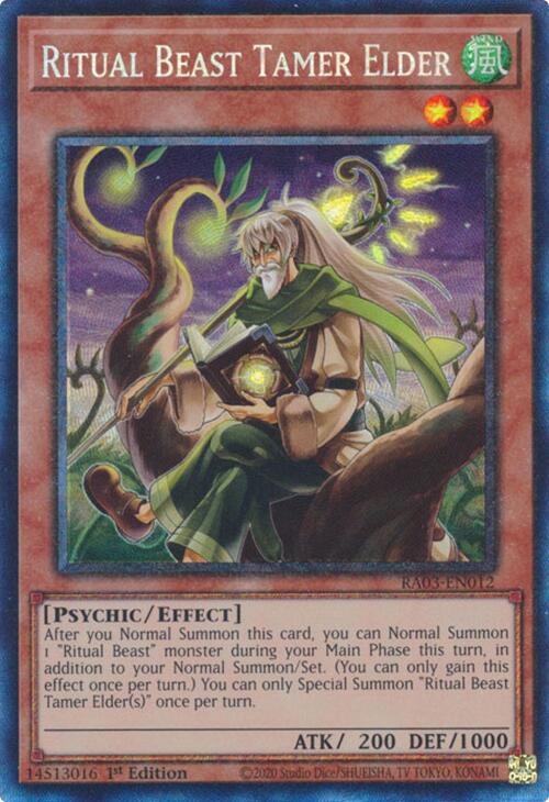 Ritual Beast Tamer Elder (CR) [RA03-EN012] Prismatic Collector's Rare | Total Play