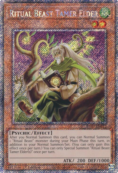 Ritual Beast Tamer Elder (Platinum Secret Rare) [RA03-EN012] Platinum Secret Rare | Total Play