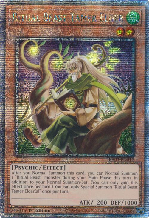 Ritual Beast Tamer Elder (Quarter Century Secret Rare) [RA03-EN012] Quarter Century Secret Rare | Total Play