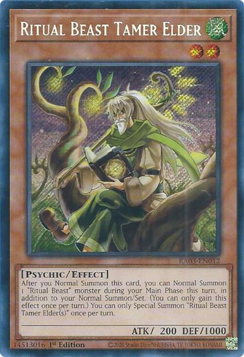 Ritual Beast Tamer Elder (Secret Rare) [RA03-EN012] Secret Rare | Total Play