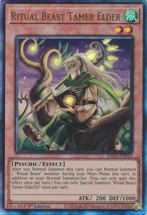 Ritual Beast Tamer Elder (UTR) [RA03-EN012] Prismatic Ultimate Rare | Total Play