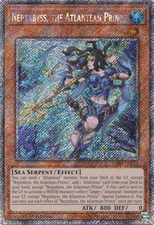 Neptabyss, the Atlantean Prince (Platinum Secret Rare) [RA03-EN013] Platinum Secret Rare | Total Play