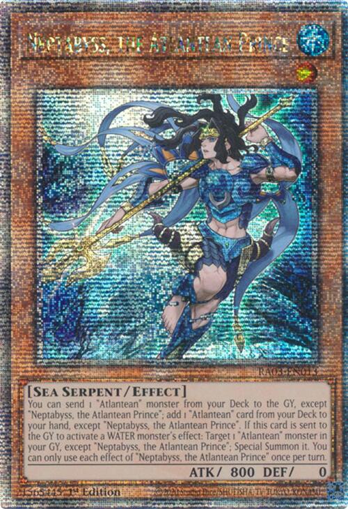 Neptabyss, the Atlantean Prince (Quarter Century Secret Rare) [RA03-EN013] Quarter Century Secret Rare | Total Play