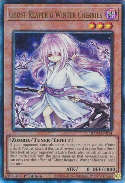 Ghost Reaper & Winter Cherries (Alternate Art) (PUR) [RA03-EN014] Prismatic Ultimate Rare | Total Play