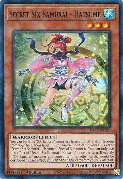 Secret Six Samurai - Hatsume [RA03-EN016] Super Rare | Total Play