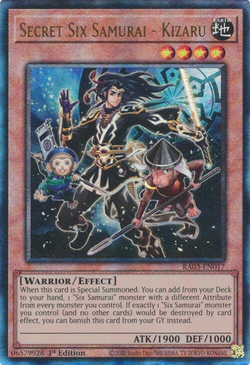 Secret Six Samurai - Kizaru (UTR) [RA03-EN017] Prismatic Ultimate Rare | Total Play