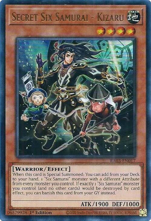 Secret Six Samurai - Kizaru (UR) [RA03-EN017] Ultra Rare | Total Play