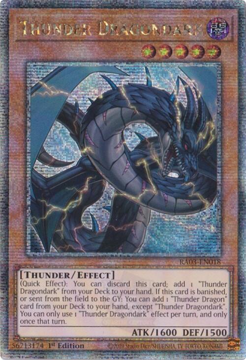 Thunder Dragondark (Quarter Century Secret Rare) [RA03-EN018] Quarter Century Secret Rare | Total Play