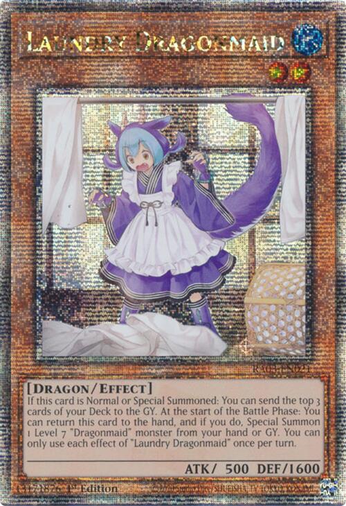 Laundry Dragonmaid (Quarter Century Secret Rare) [RA03-EN021] Quarter Century Secret Rare | Total Play