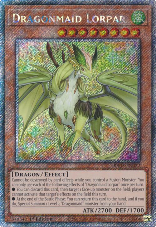 Dragonmaid Lorpar (Platinum Secret Rare) [RA03-EN022] Platinum Secret Rare | Total Play