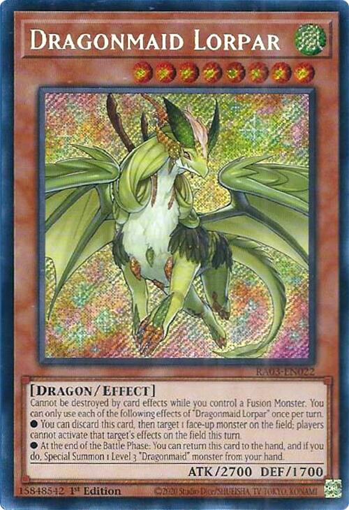 Dragonmaid Lorpar (Secret Rare) [RA03-EN022] Secret Rare | Total Play