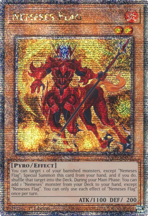 Nemeses Flag (Quarter Century Secret Rare) [RA03-EN024] Quarter Century Secret Rare | Total Play