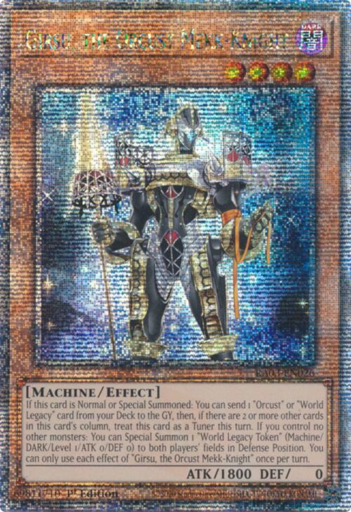 Girsu, the Orcust Mekk-Knight (Quarter Century Secret Rare) [RA03-EN026] Quarter Century Secret Rare | Total Play