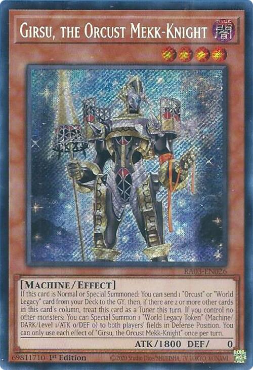 Girsu, the Orcust Mekk-Knight (Secret Rare) [RA03-EN026] Secret Rare | Total Play