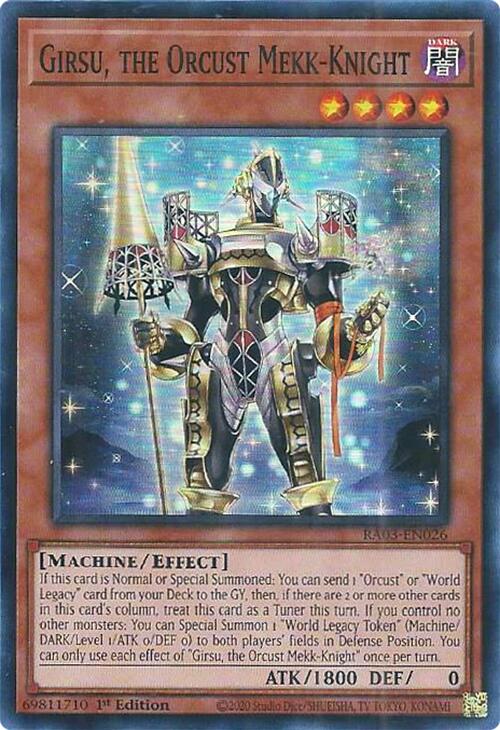 Girsu, the Orcust Mekk-Knight [RA03-EN026] Super Rare | Total Play