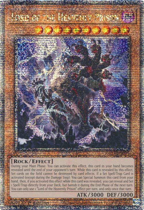 Lord of the Heavenly Prison (Quarter Century Secret Rare) [RA03-EN029] Quarter Century Secret Rare | Total Play