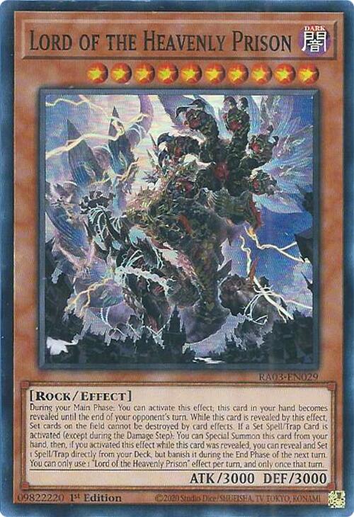 Lord of the Heavenly Prison [RA03-EN029] Super Rare | Total Play