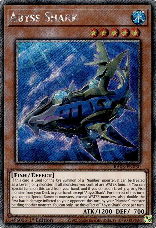 Abyss Shark (Platinum Secret Rare) [RA03-EN030] Platinum Secret Rare | Total Play