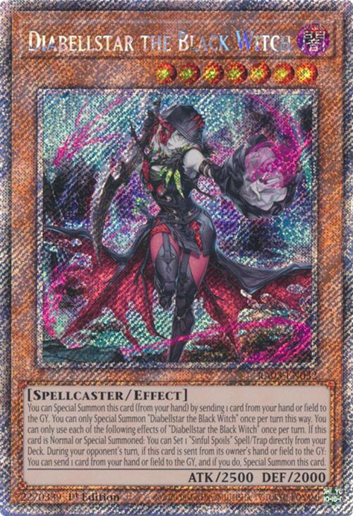 Diabellstar the Black Witch (Platinum Secret Rare) [RA03-EN032] Platinum Secret Rare | Total Play