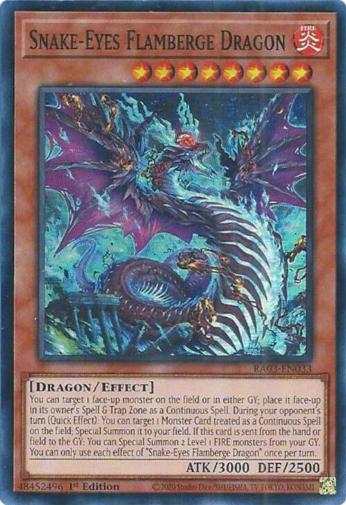 Snake-Eyes Flamberge Dragon [RA03-EN033] Super Rare | Total Play