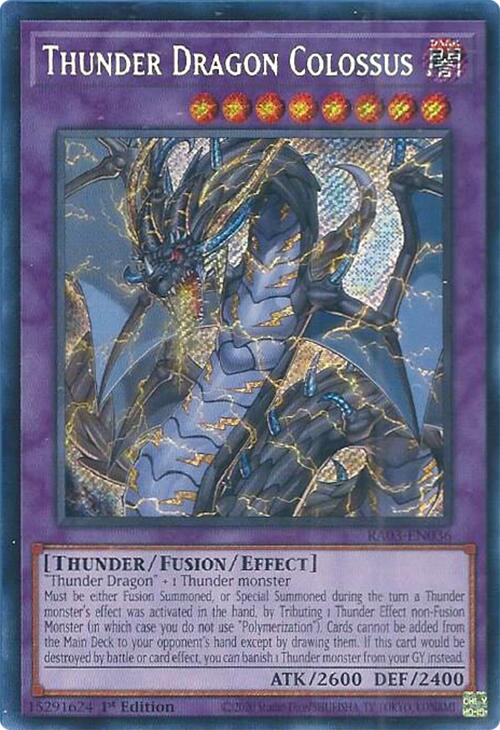 Thunder Dragon Colossus (Secret Rare) [RA03-EN036] Secret Rare | Total Play