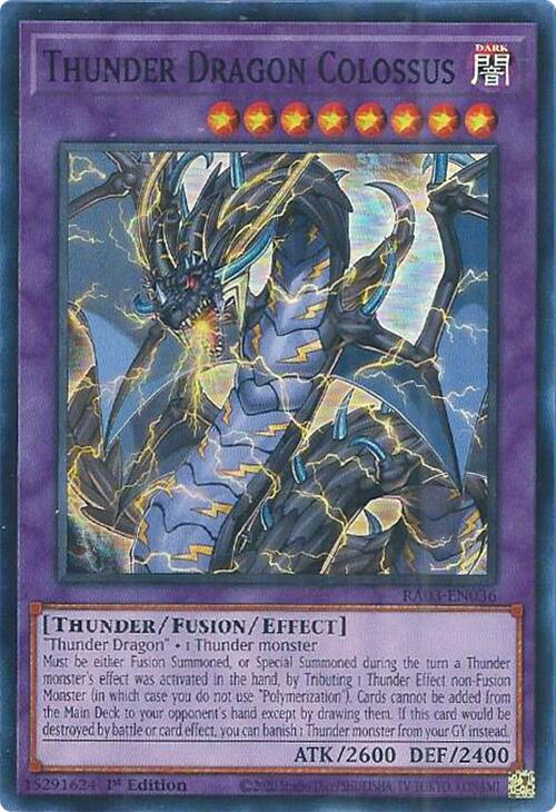 Thunder Dragon Colossus [RA03-EN036] Super Rare | Total Play