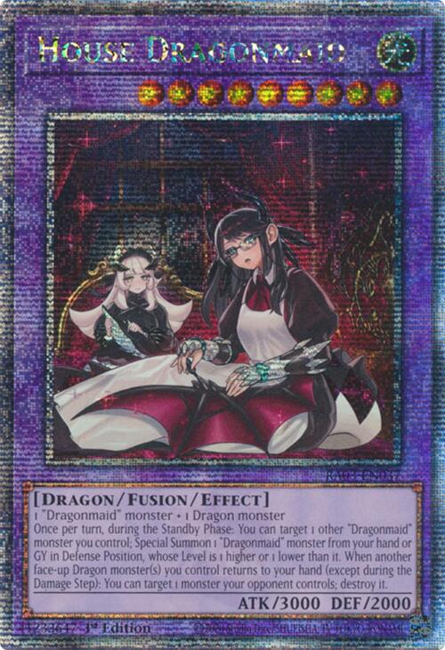 House Dragonmaid (Alternate Art) (Quarter Century Secret Rare) [RA03-EN037] Quarter Century Secret Rare | Total Play