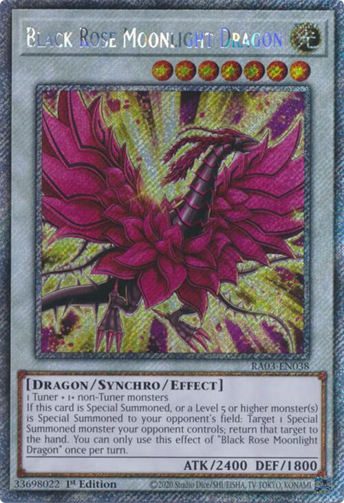 Black Rose Moonlight Dragon (Platinum Secret Rare) [RA03-EN038] Platinum Secret Rare | Total Play