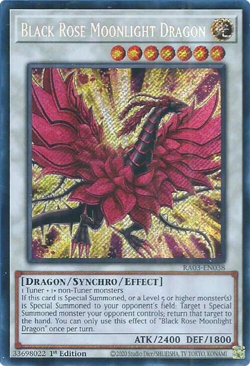 Black Rose Moonlight Dragon (Secret Rare) [RA03-EN038] Secret Rare | Total Play