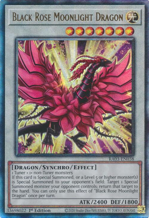 Black Rose Moonlight Dragon (UTR) [RA03-EN038] Prismatic Ultimate Rare | Total Play