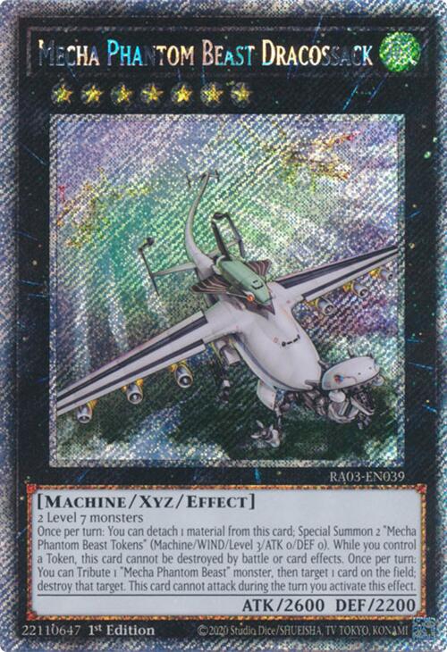 Mecha Phantom Beast Dracossack (Platinum Secret Rare) [RA03-EN039] Platinum Secret Rare | Total Play