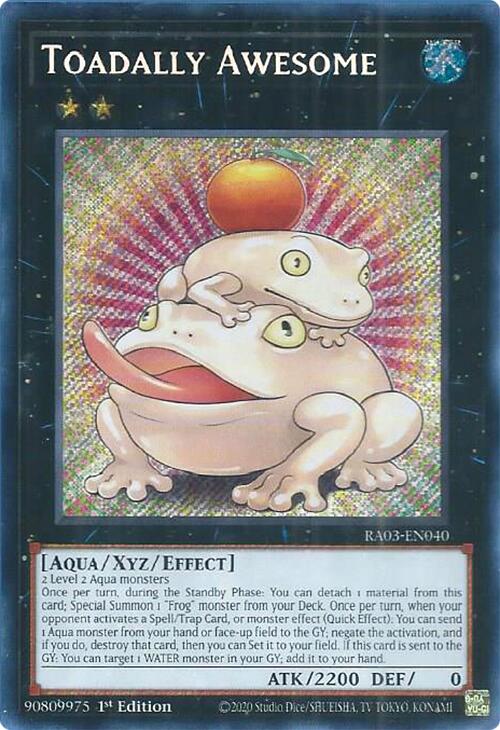 Toadally Awesome (Secret Rare) [RA03-EN040] Secret Rare | Total Play