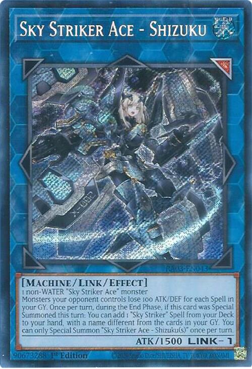 Sky Striker Ace - Shizuku (Secret Rare) [RA03-EN043] Secret Rare | Total Play