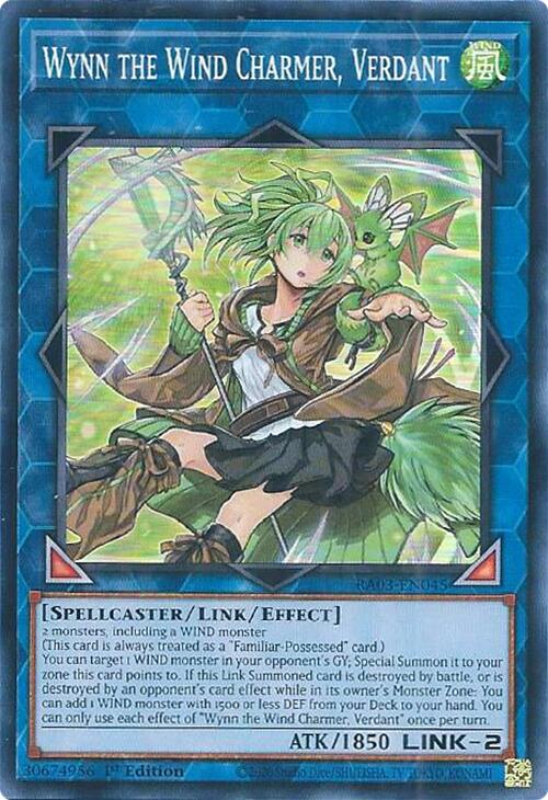 Wynn the Wind Charmer, Verdant [RA03-EN045] Super Rare | Total Play