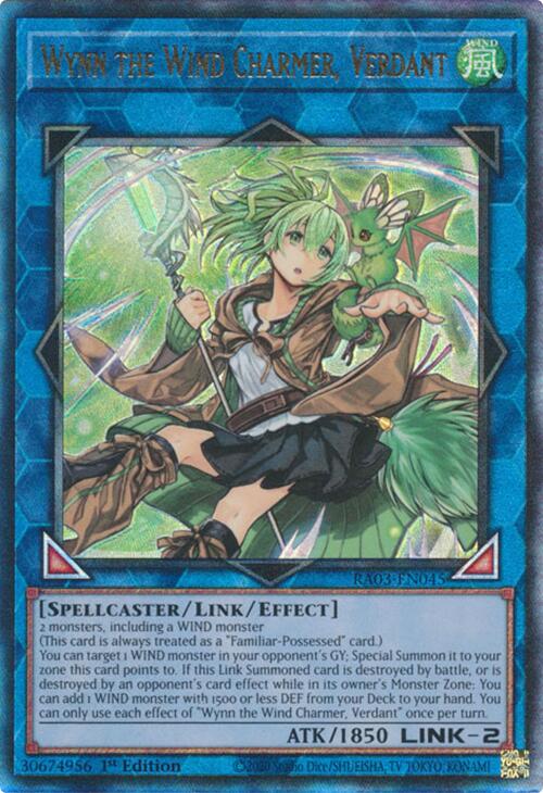 Wynn the Wind Charmer, Verdant (UTR) [RA03-EN045] Prismatic Ultimate Rare | Total Play