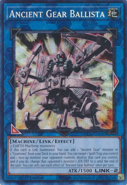 Ancient Gear Ballista (CR) [RA03-EN046] Prismatic Collector's Rare | Total Play