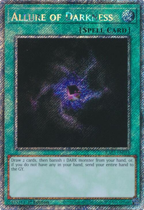 Allure of Darkness (Platinum Secret Rare) [RA03-EN055] Platinum Secret Rare | Total Play