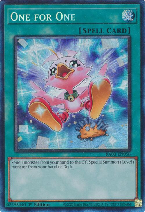 One for One (CR) [RA03-EN056] Prismatic Collector's Rare | Total Play