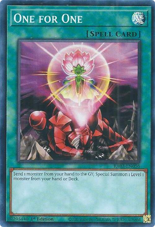 One for One [RA03-EN056] Super Rare | Total Play