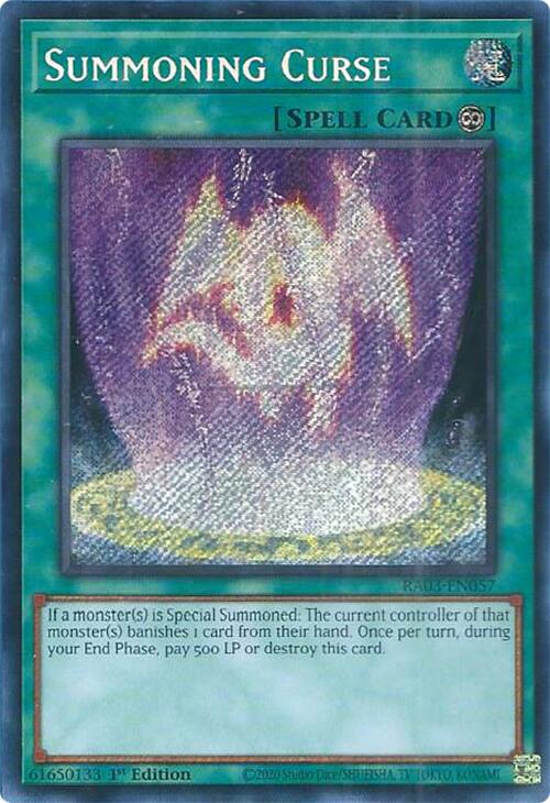 Summoning Curse (Secret Rare) [RA03-EN057] Secret Rare | Total Play