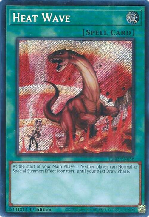 Heat Wave (Secret Rare) [RA03-EN058] Secret Rare | Total Play