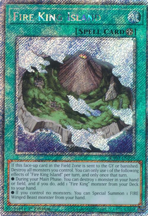 Fire King Island (Platinum Secret Rare) [RA03-EN059] Platinum Secret Rare | Total Play