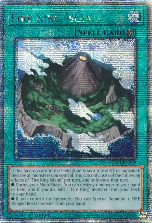 Fire King Island (Quarter Century Secret Rare) [RA03-EN059] Quarter Century Secret Rare | Total Play