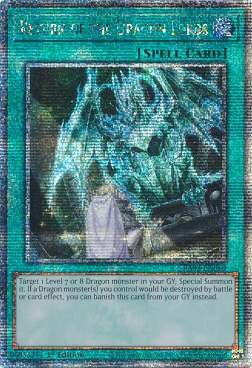 Return of the Dragon Lords (Quarter Century Secret Rare) [RA03-EN060] Quarter Century Secret Rare | Total Play