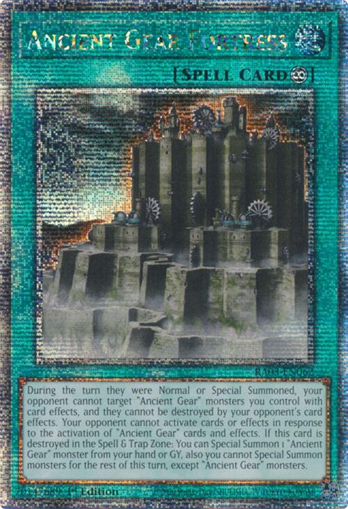 Ancient Gear Fortress (Quarter Century Secret Rare) [RA03-EN062] Quarter Century Secret Rare | Total Play