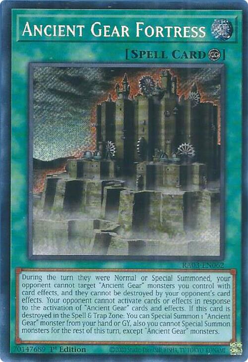 Ancient Gear Fortress (Secret Rare) [RA03-EN062] Secret Rare | Total Play