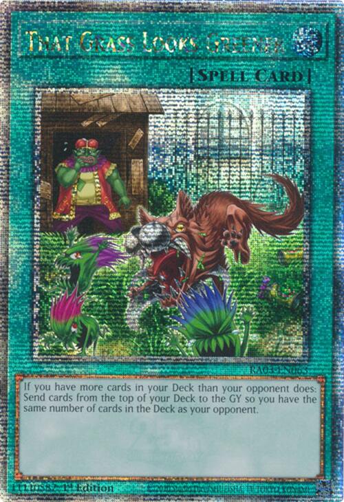 That Grass Looks Greener (Quarter Century Secret Rare) [RA03-EN063] Quarter Century Secret Rare | Total Play